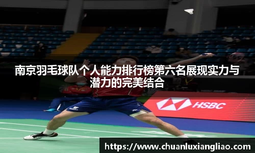 南京羽毛球队个人能力排行榜第六名展现实力与潜力的完美结合